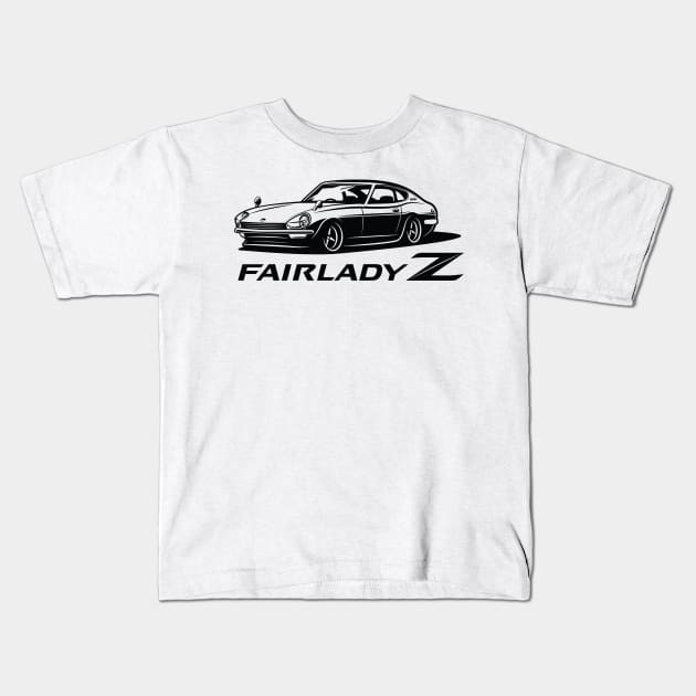 Fairlady Z 240 Kids T-Shirt by hypersporttv